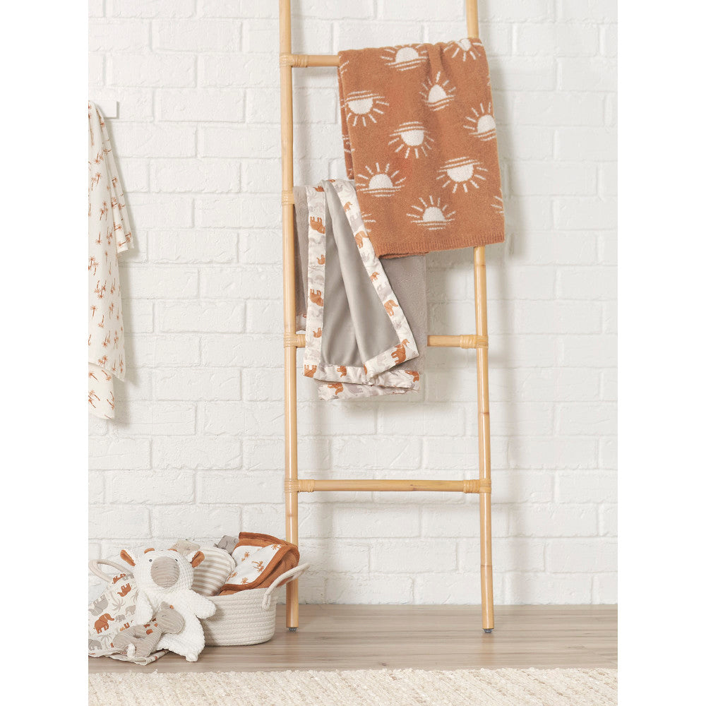 Modern Moments by Gerber Baby Neutral Orange Silky Mink Blanket, lifestyle photo 1