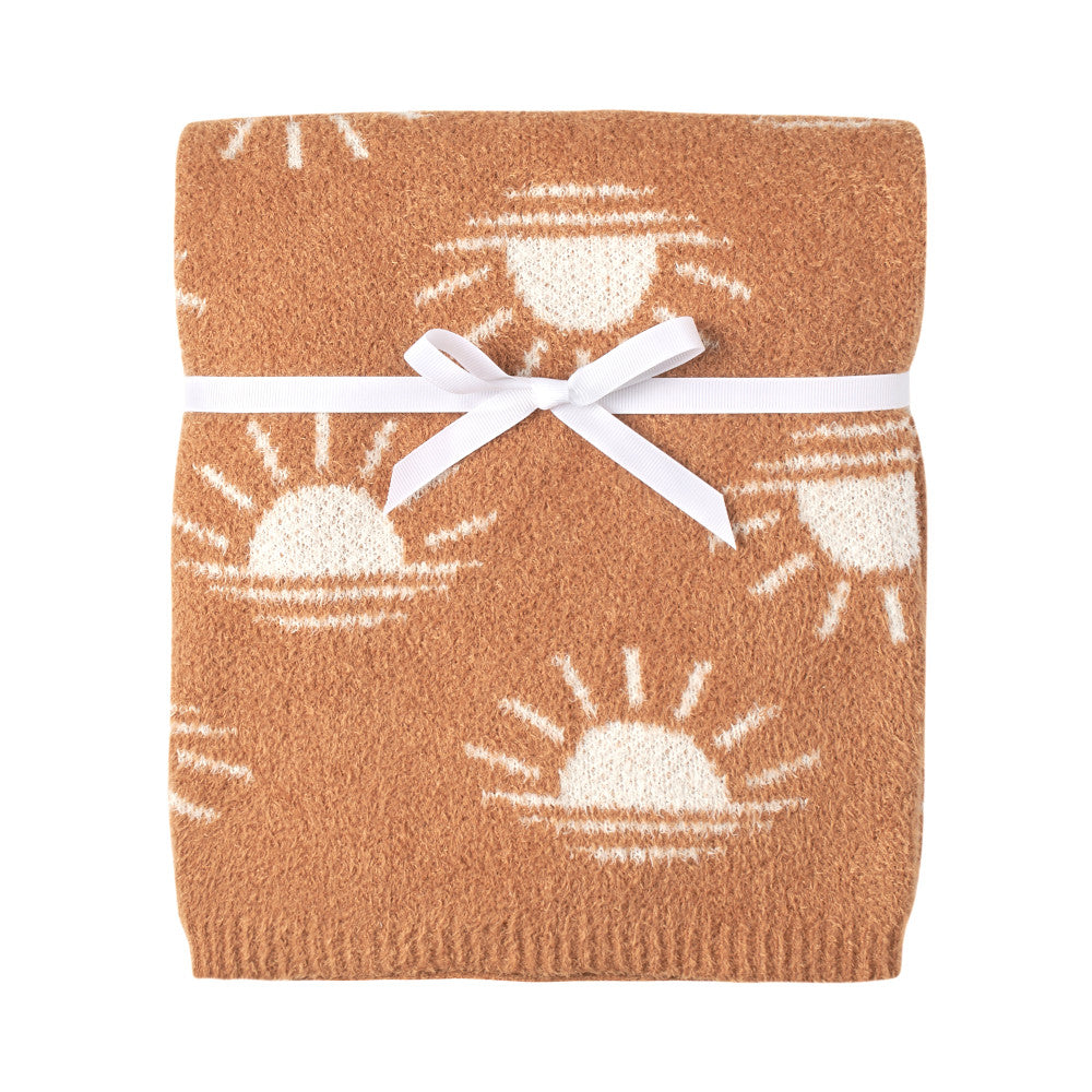 Modern Moments by Gerber Baby Neutral Orange Silky Mink Blanket