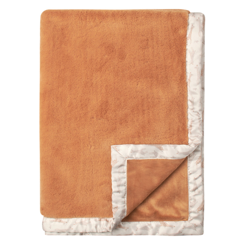 Modern Moments by Gerber Baby Neutral Orange Satin Trim Blanket, additional view 1
