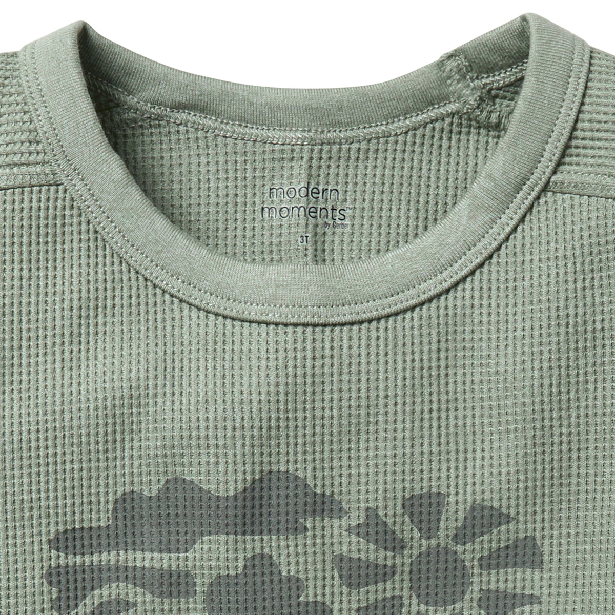 Infant & Toddler Boys Medium Green Box Shirt, close-up detail 1