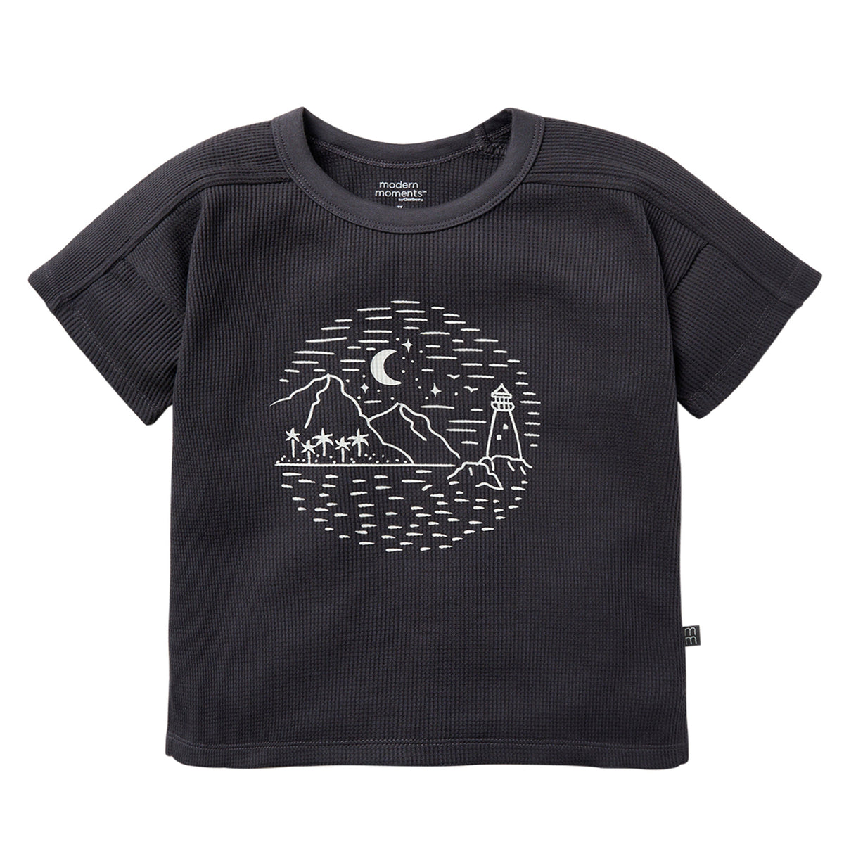 Infant & Toddler Boys Dark Grey Box Shirt, additional view 1