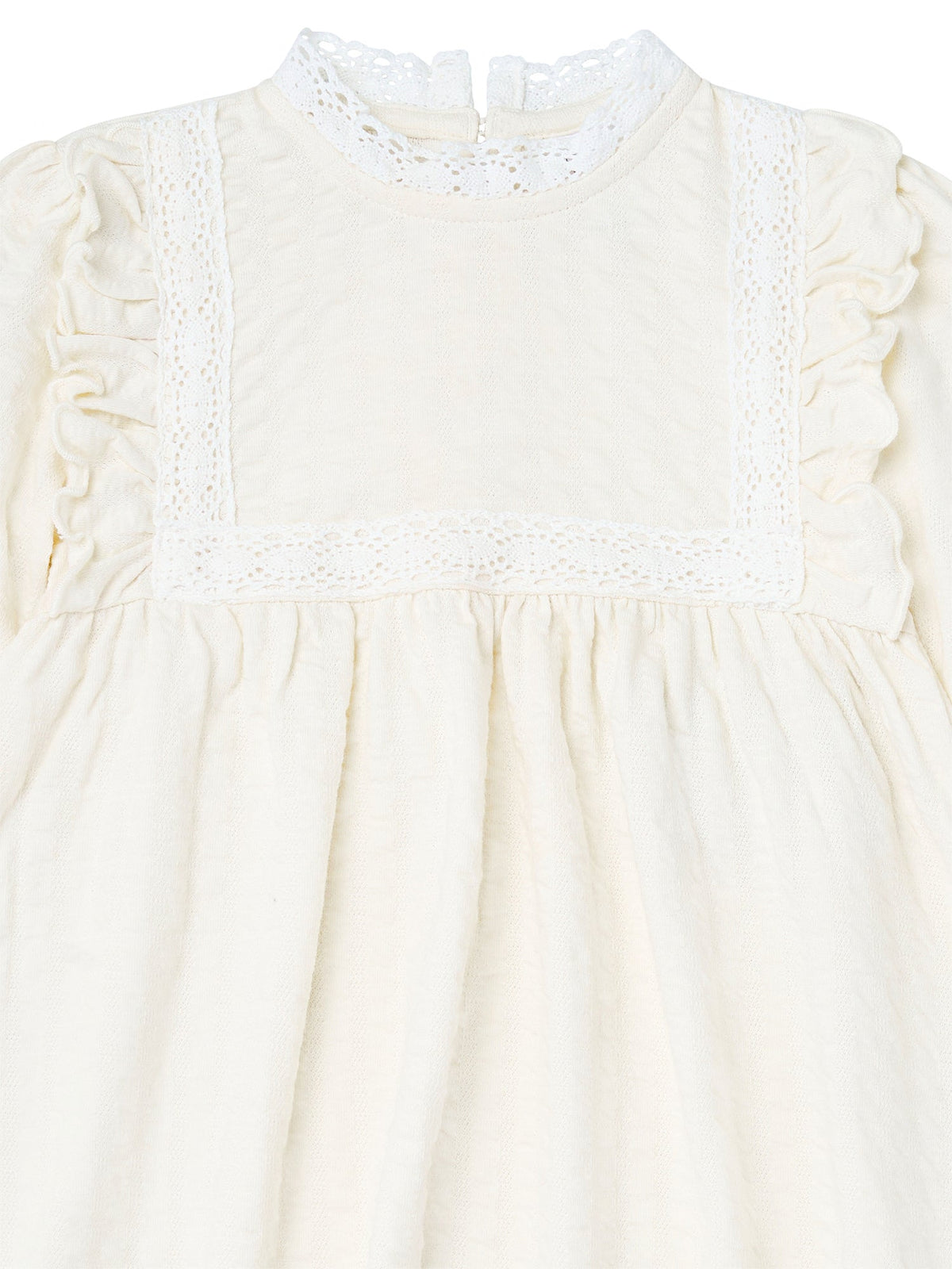 Infant & Toddler Girls Cream Dress-Gerber Childrenswear Wholesale