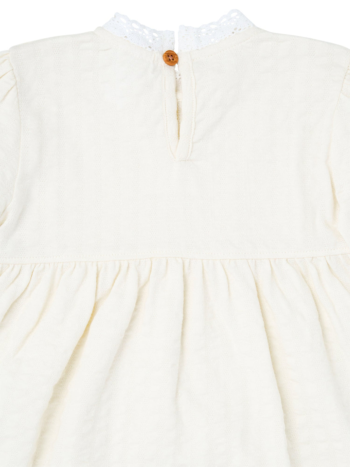 Infant & Toddler Girls Cream Dress-Gerber Childrenswear Wholesale