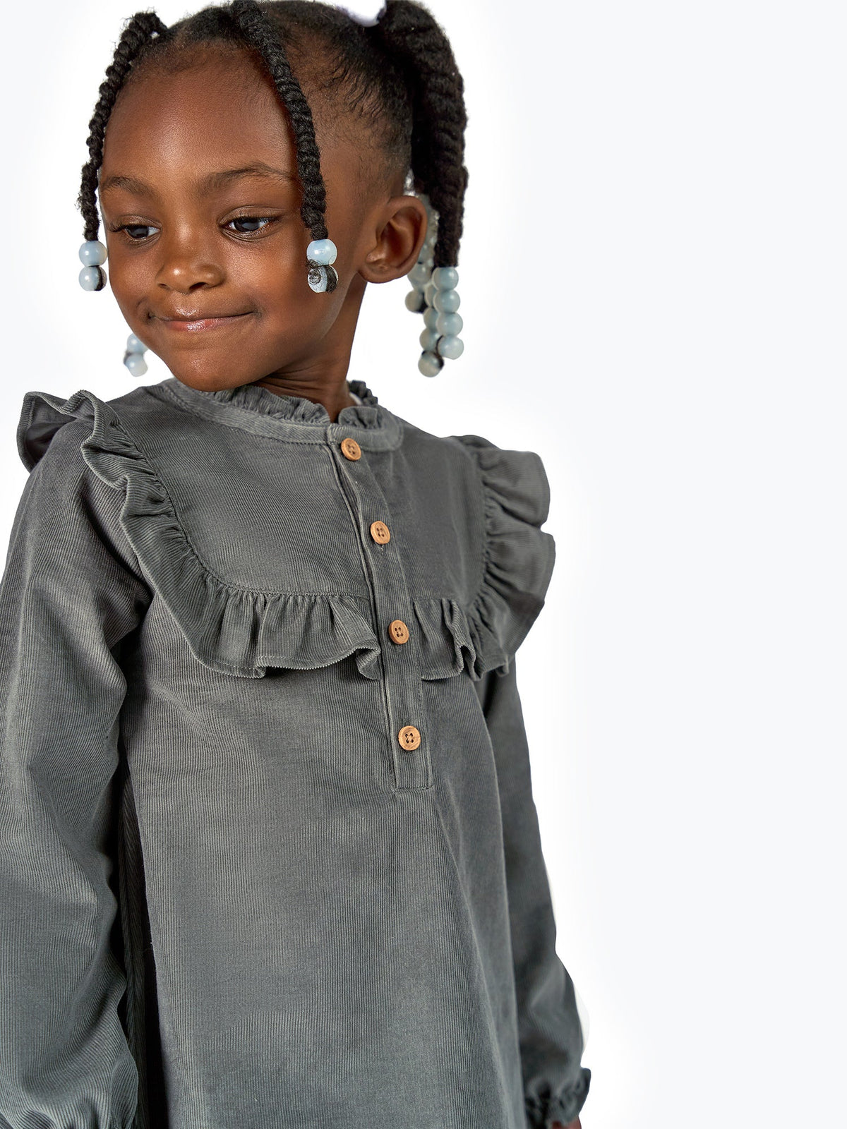 Infant & Toddler Girls Castro Gray Dress-Gerber Childrenswear Wholesale