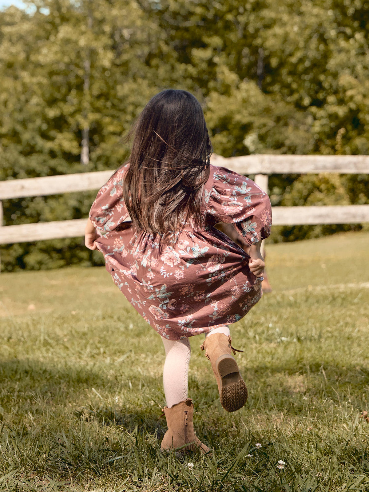 Infant & Toddler Girls Nutmeg Yoked Bow Dress-Gerber Childrenswear Wholesale