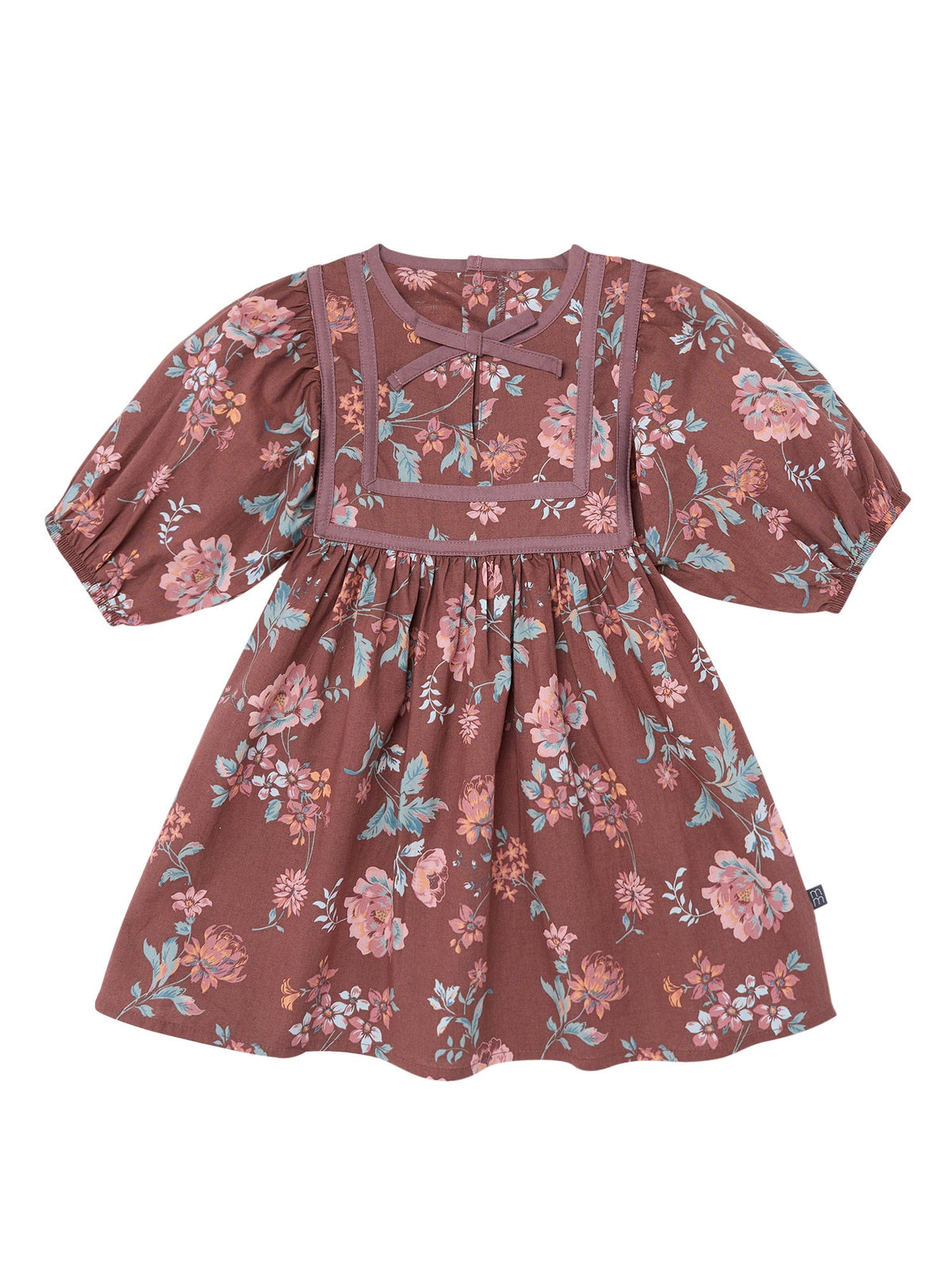 Infant & Toddler Girls Nutmeg Yoked Bow Dress-Gerber Childrenswear Wholesale