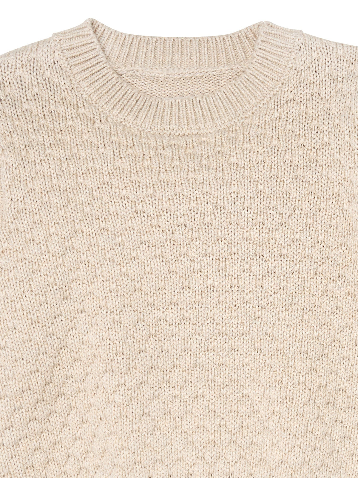 Infant & Toddler Girls Oatmeal Heather Puff Sleeve Sweater-Gerber Childrenswear Wholesale