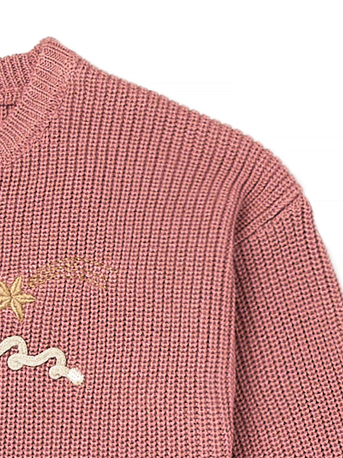 Infant & Toddler Girls Light Pink Embroidered Sweater-Gerber Childrenswear Wholesale