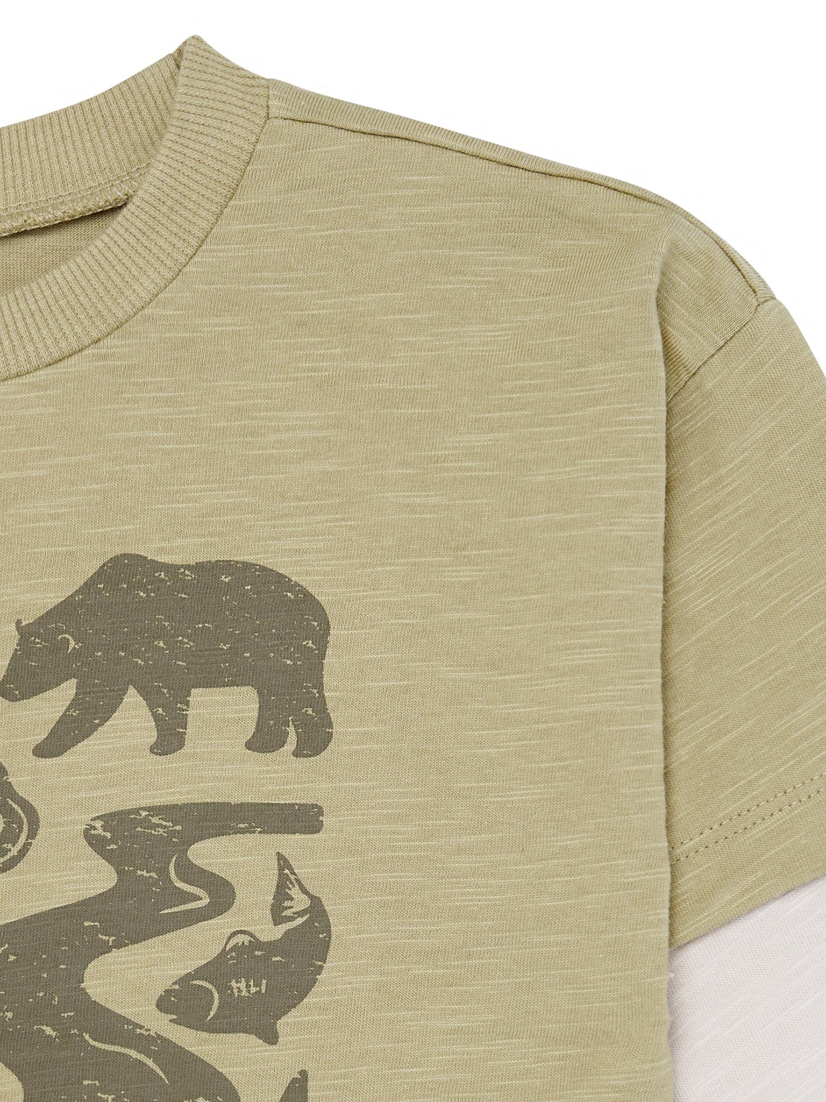 Infant & Toddler Boys Blue-Gray Graphic Long Sleeve T-Shirt-Gerber Childrenswear Wholesale