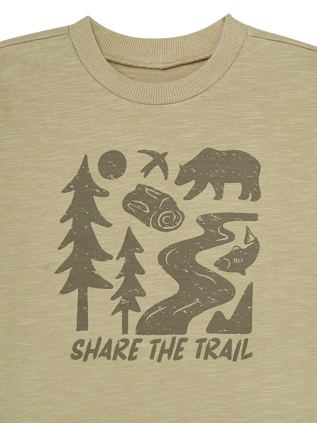 Infant & Toddler Boys Blue-Gray Graphic Long Sleeve T-Shirt-Gerber Childrenswear Wholesale