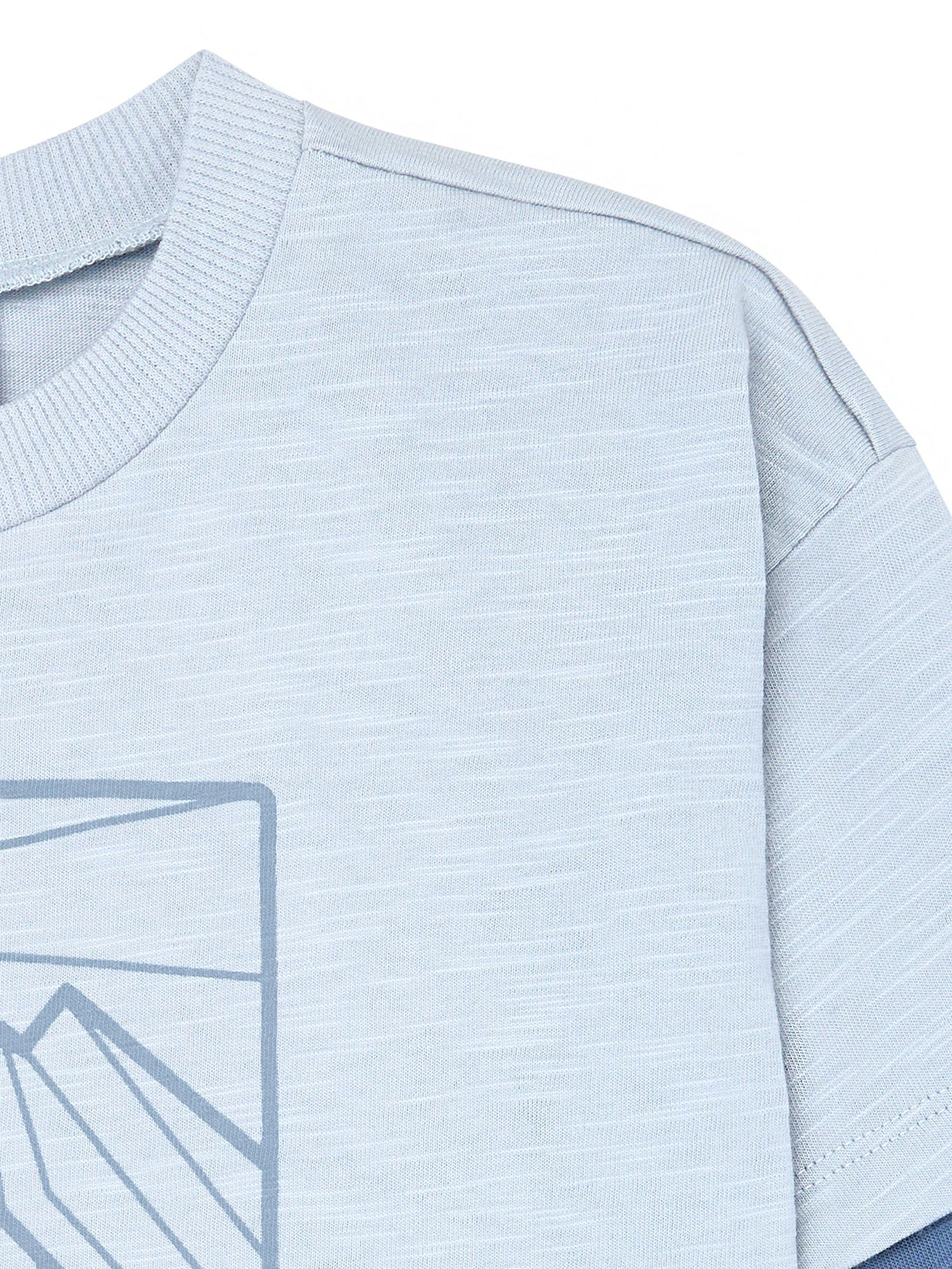 Infant & Toddler Boys Blue Graphic Long Sleeve T-Shirt-Gerber Childrenswear Wholesale