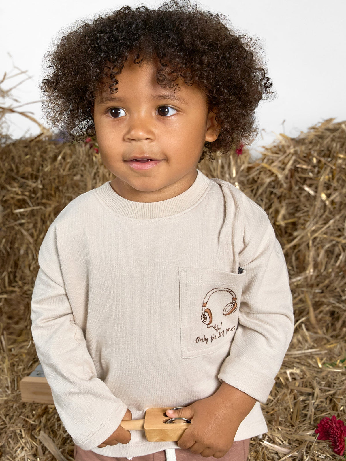 Infant & Toddler Boys Light Gray Drop Shoulder Long Sleeve T-Shirt-Gerber Childrenswear Wholesale