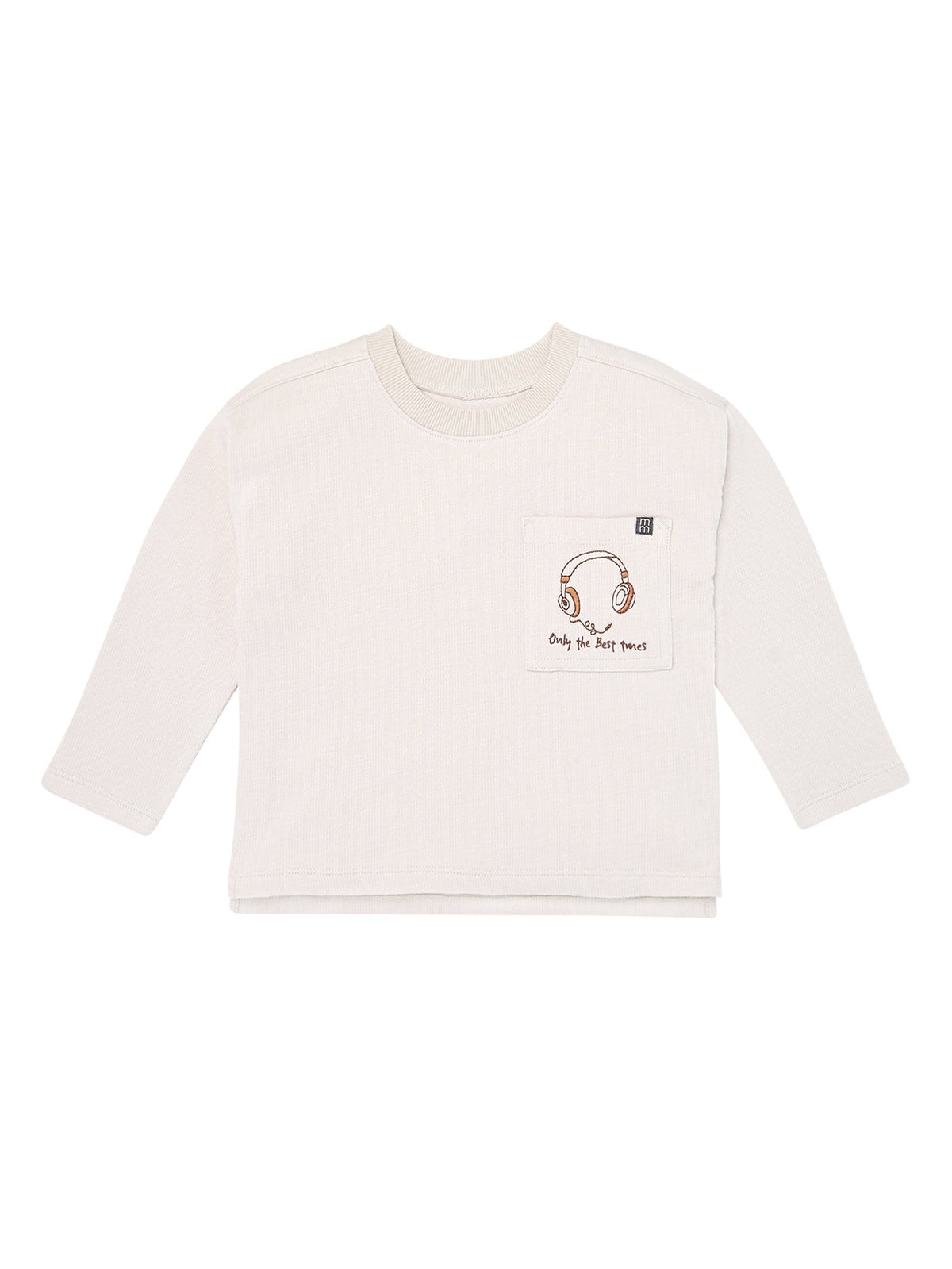 Infant & Toddler Boys Light Gray Drop Shoulder Long Sleeve T-Shirt-Gerber Childrenswear Wholesale