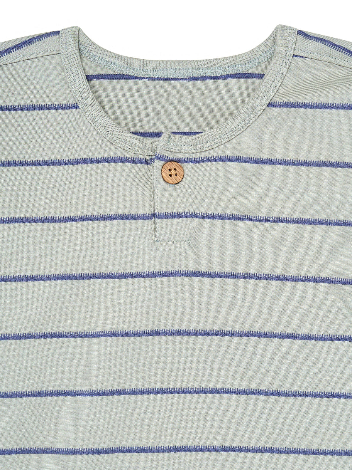 Infant & Toddler Boys Light Gray Drop Shoulder Henley T-Shirt-Gerber Childrenswear Wholesale