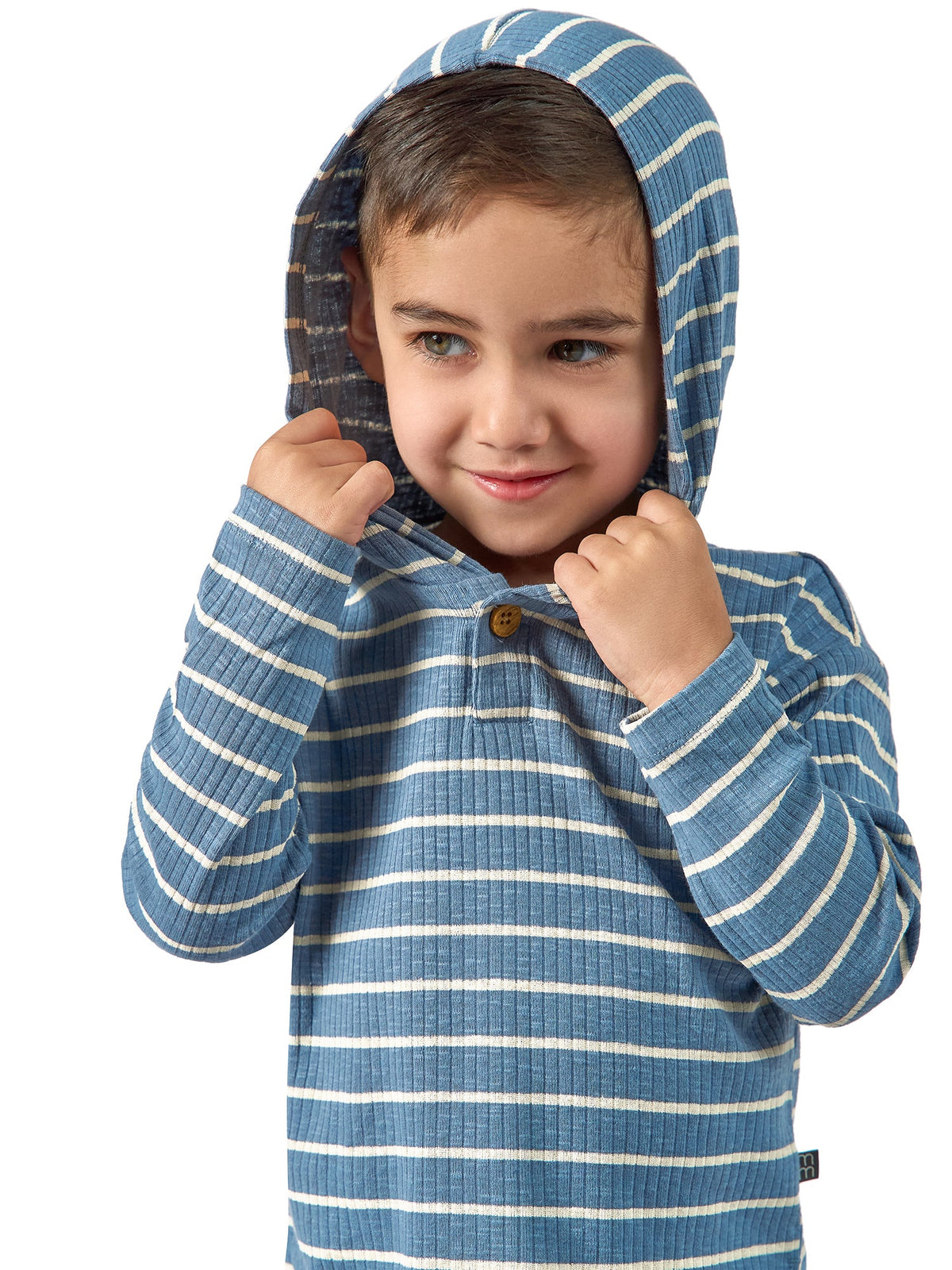 Infant & Toddler Boys Blue Hooded T-Shirt-Gerber Childrenswear Wholesale