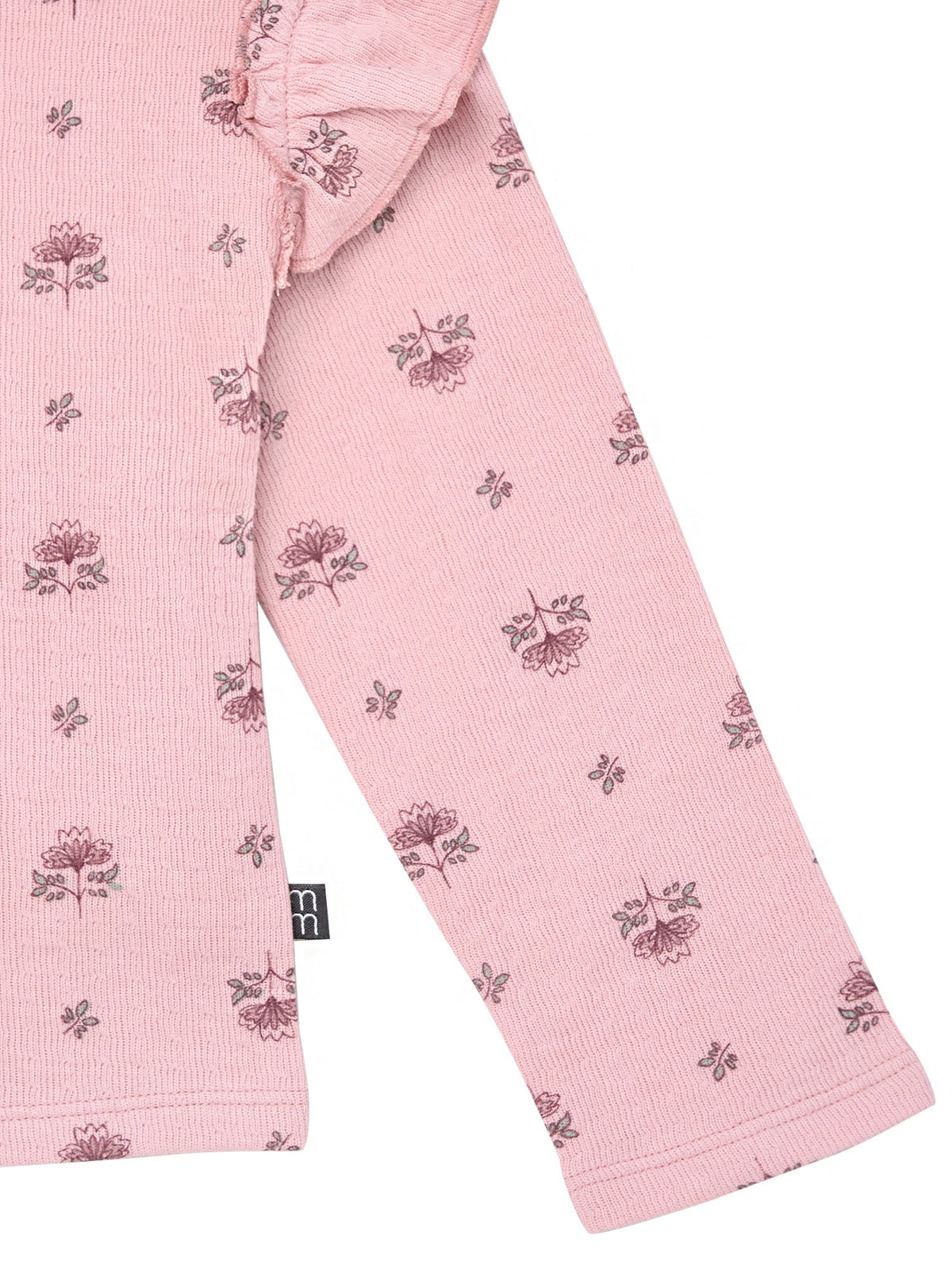 Infant & Toddler Girls Pale Mauve Fleur Long Sleeve Crop Top-Gerber Childrenswear Wholesale