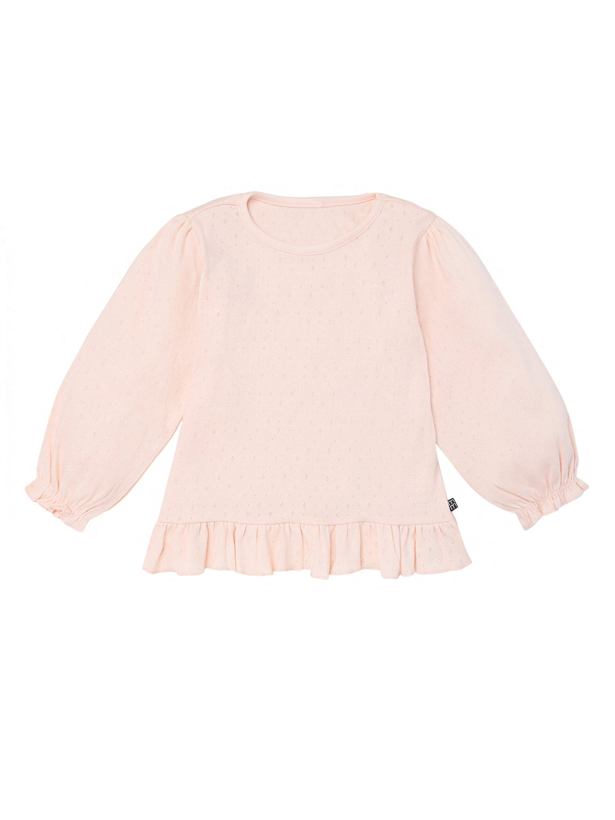 Infant & Toddler Girls Peach Blush Ruffle Hem Top-Gerber Childrenswear Wholesale