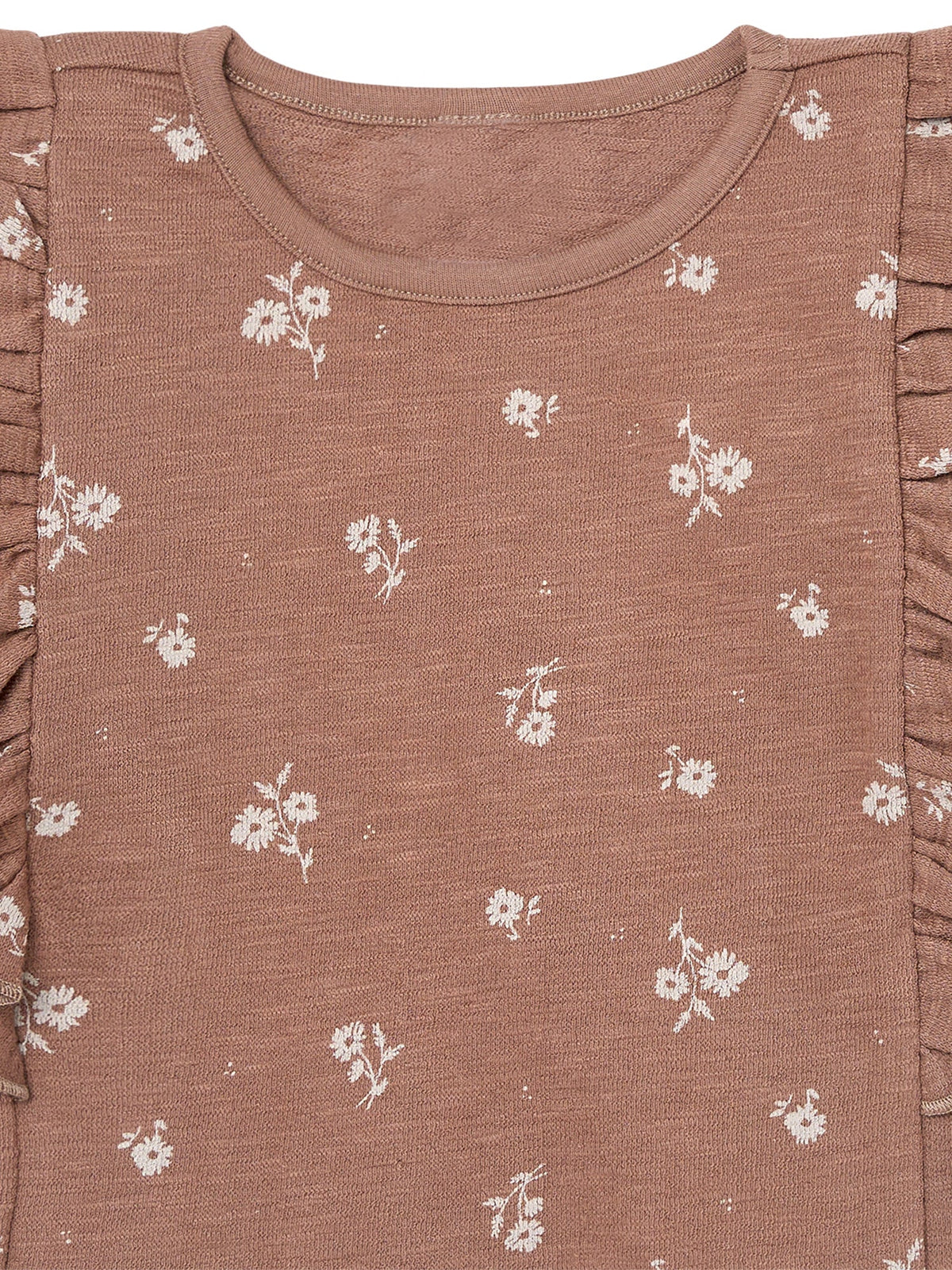 Infant & Toddler Girls Cinnamon Ruffle Crop Top-Gerber Childrenswear Wholesale
