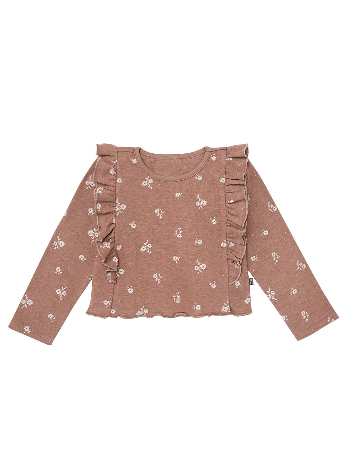 Infant & Toddler Girls Cinnamon Ruffle Crop Top-Gerber Childrenswear Wholesale