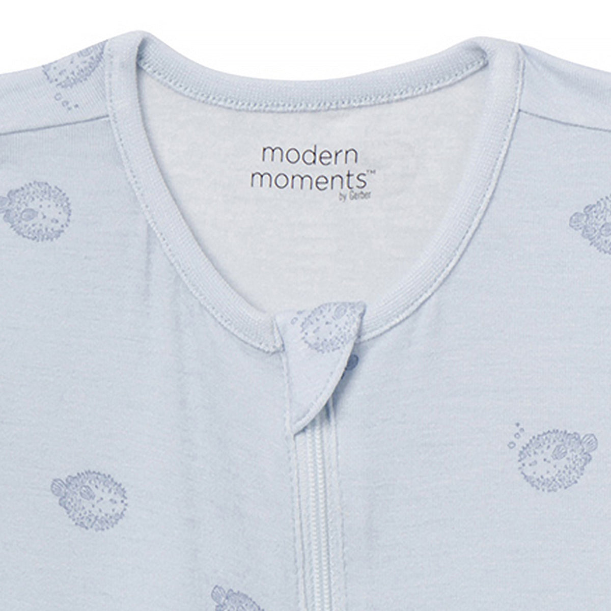 Baby Boys Arctic Blowfish Romper, close-up detail 1