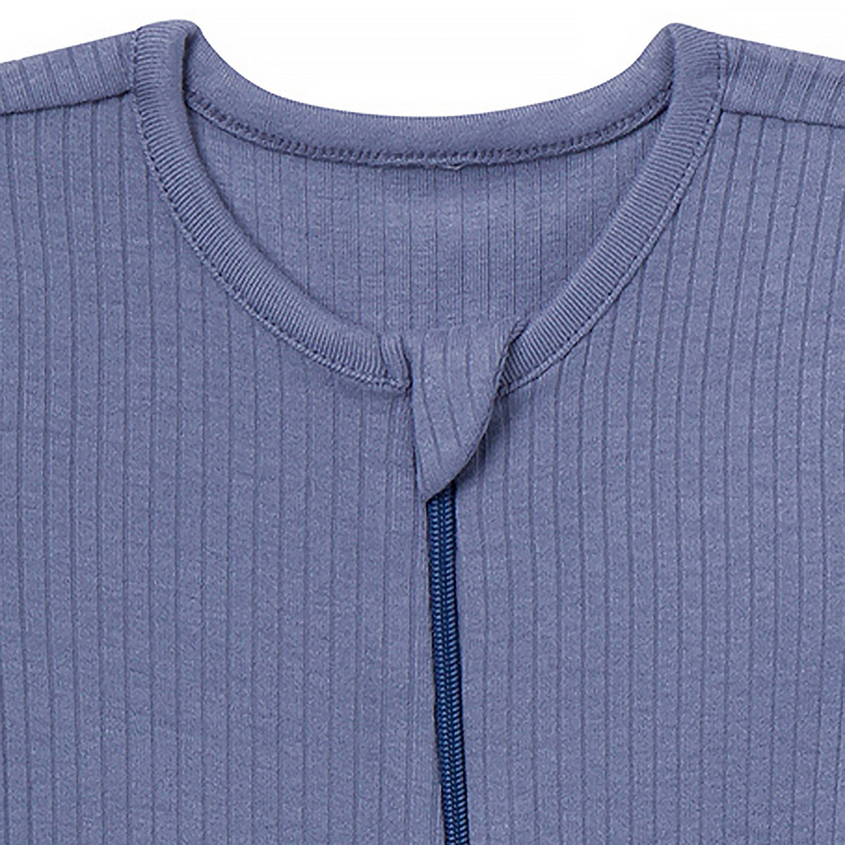 Baby Boys Blue Romper, close-up detail 1