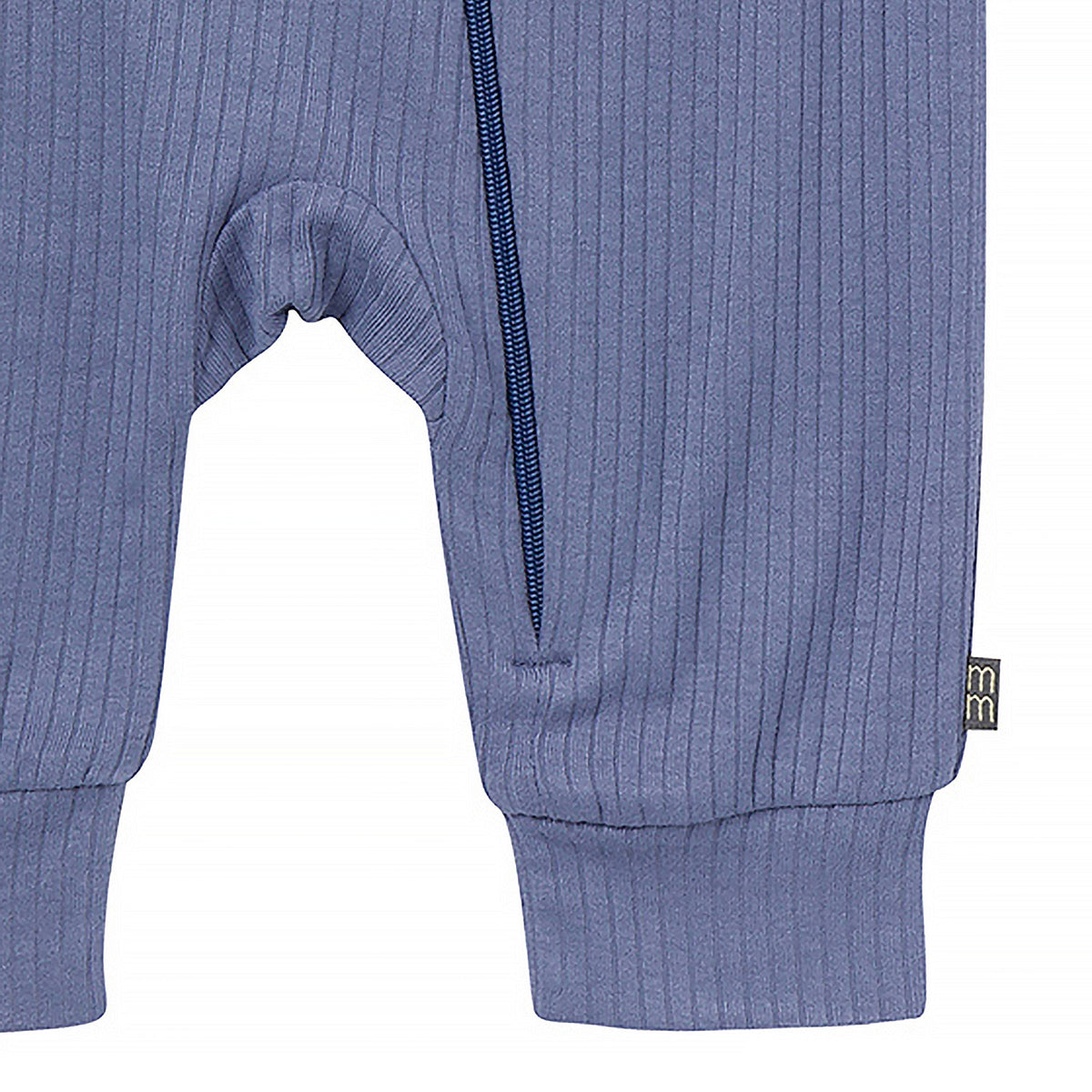 Baby Boys Blue Romper, close-up detail 2