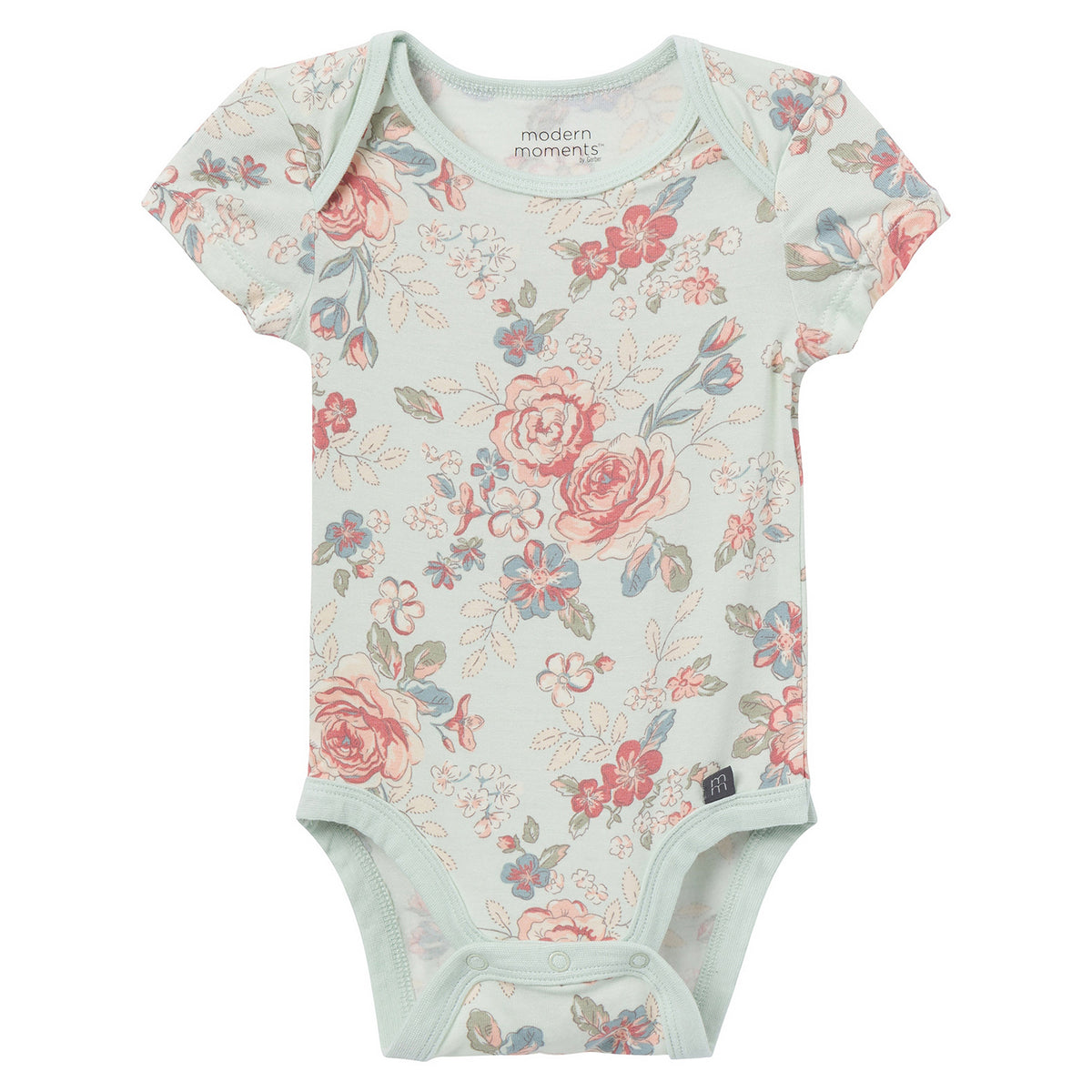 2-Pack Baby Girls Sky Blossom Bodysuits, additional view 1