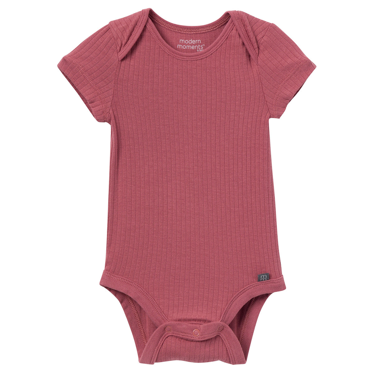 2-Pack Baby Girls Peach Strawberry Floral Bodysuits, additional view 2