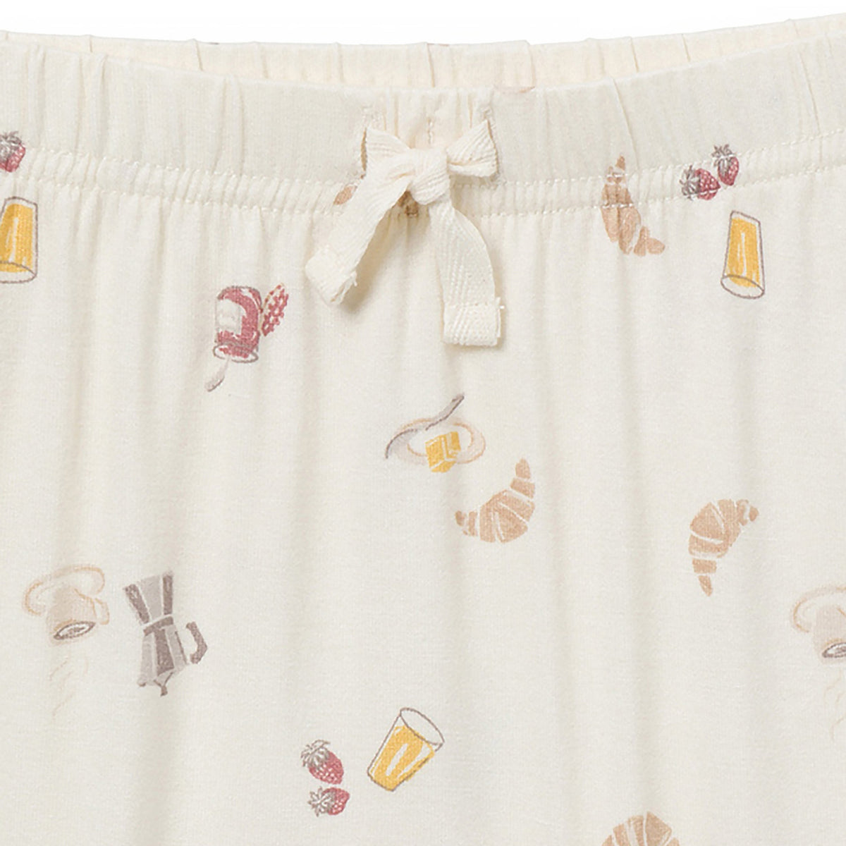 2-Pack Baby Girls Taupe Pants, close-up detail 1