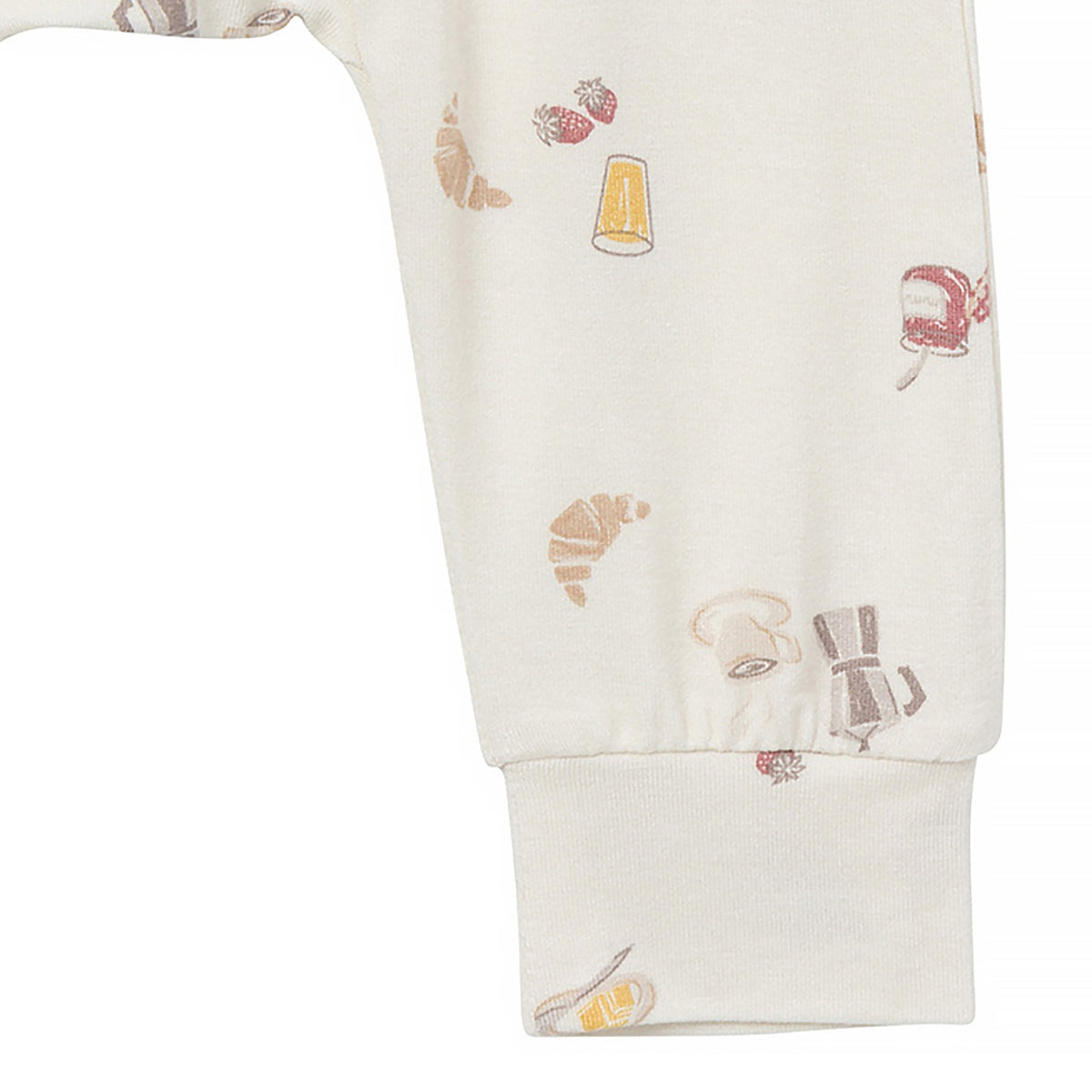 2-Pack Baby Girls Taupe Pants, close-up detail 2