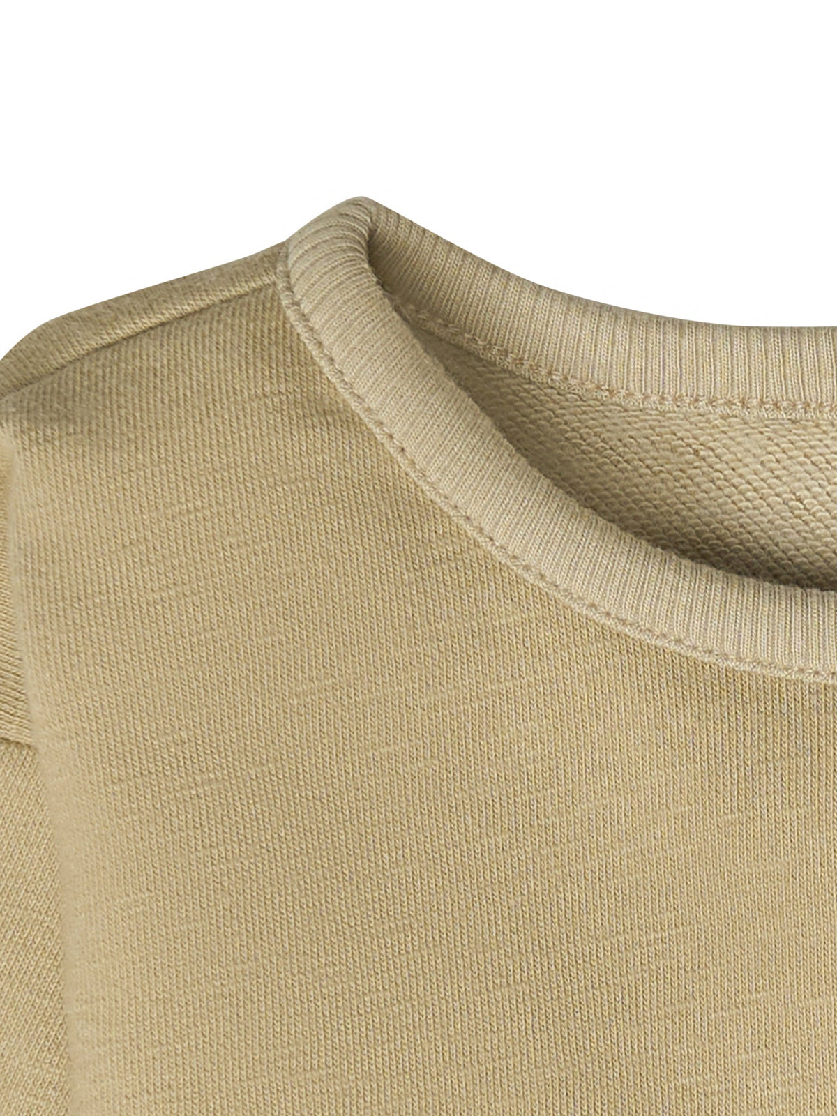 Baby Neutral Olive Green Long Sleeve Drop Shoulder Top-Gerber Childrenswear Wholesale