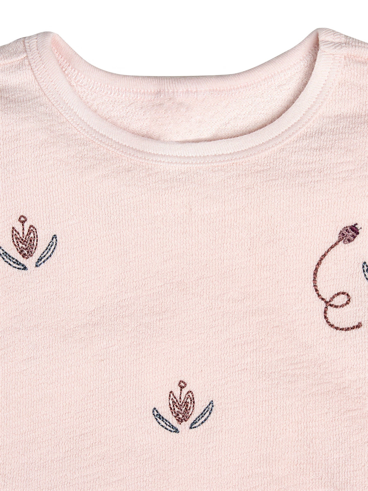 Baby Girls Pink Blossoms Long Sleeve Drop Shoulder Top-Gerber Childrenswear Wholesale