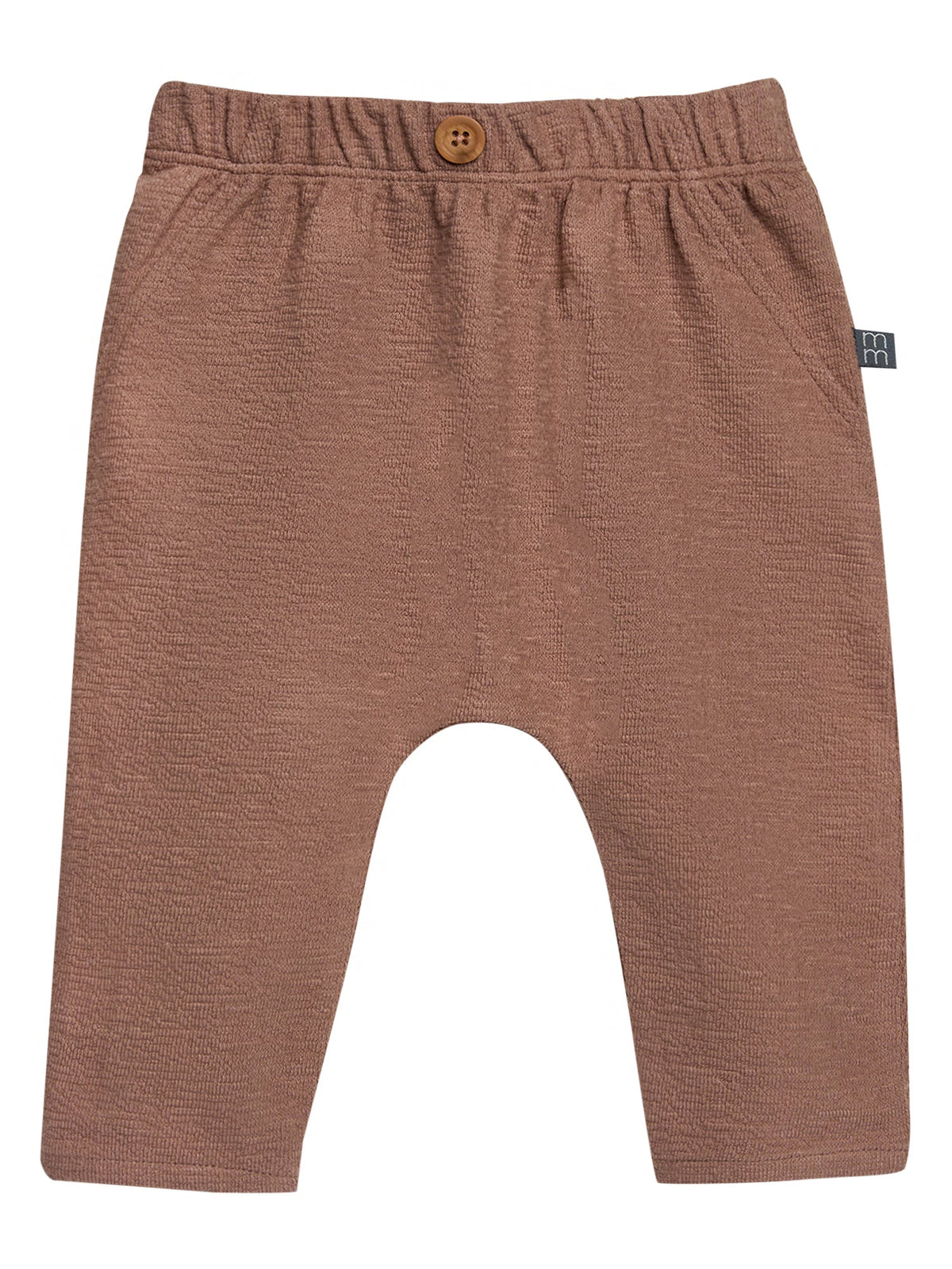 Baby Neutral Brown Mushroom Harem Pants-Gerber Childrenswear Wholesale