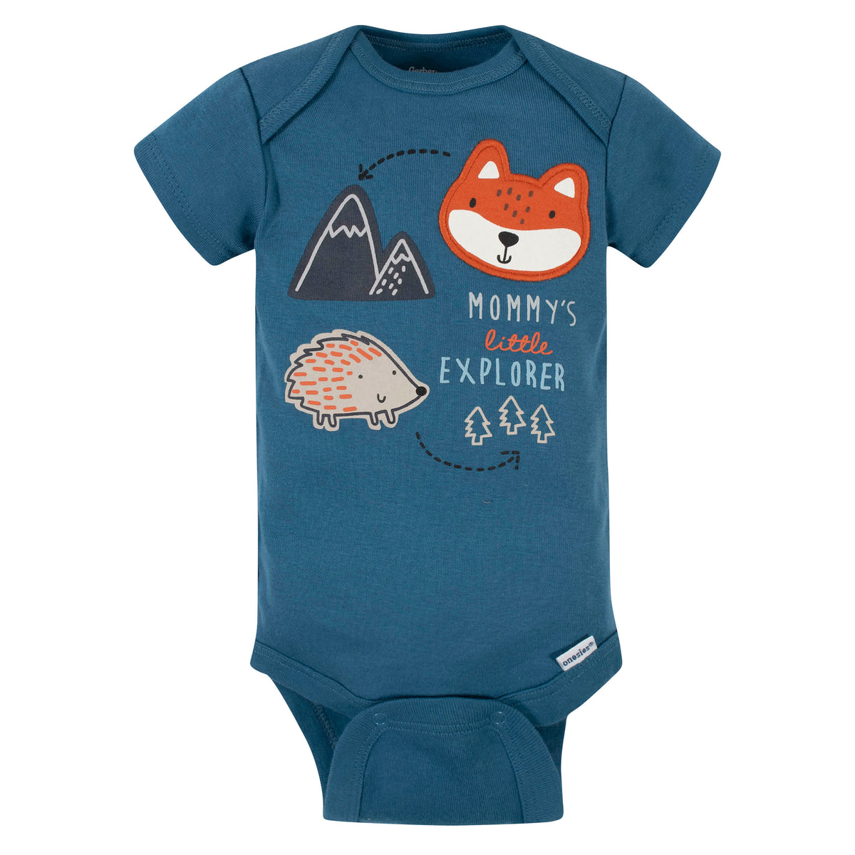 5-Pack Baby Boys Fox Short Sleeve Onesies Bodysuits, view 6