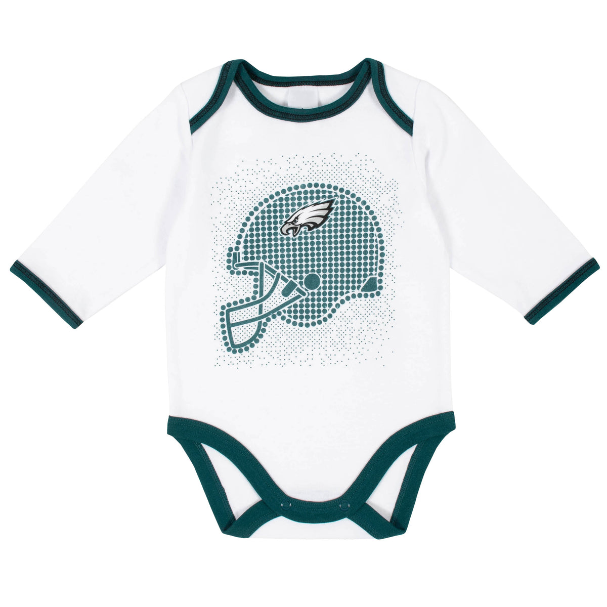 3-Piece Baby Boys Eagles Bodysuit, Pant, and Cap Set, view 2