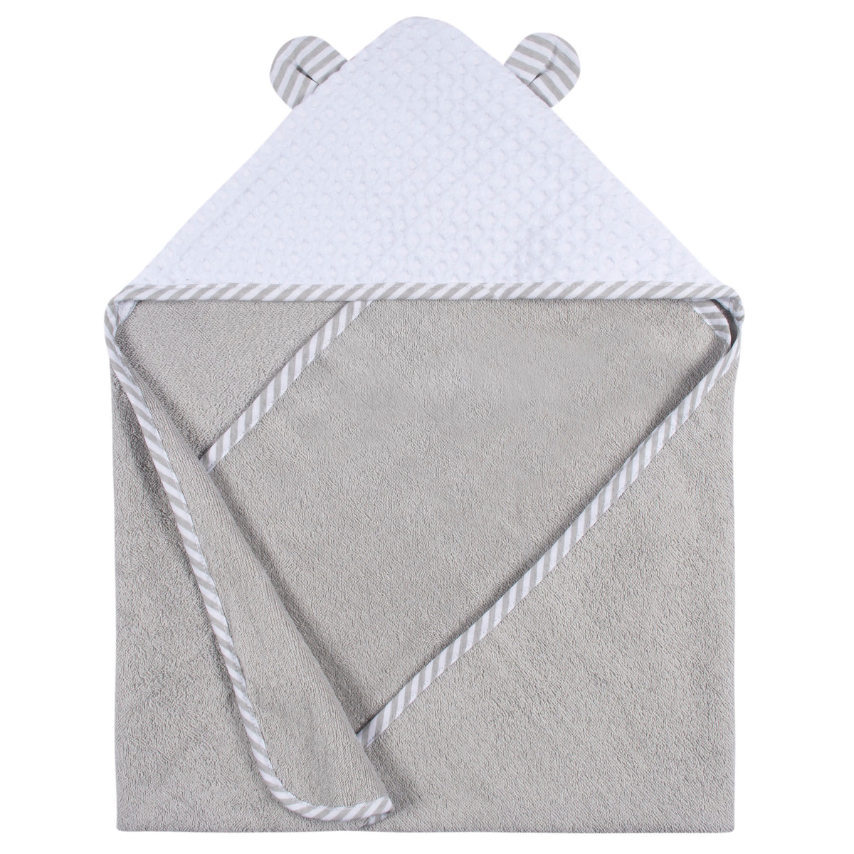 2-Pack Baby Boys Bear Hooded Towel and Washcloth Mitt Set, view 4