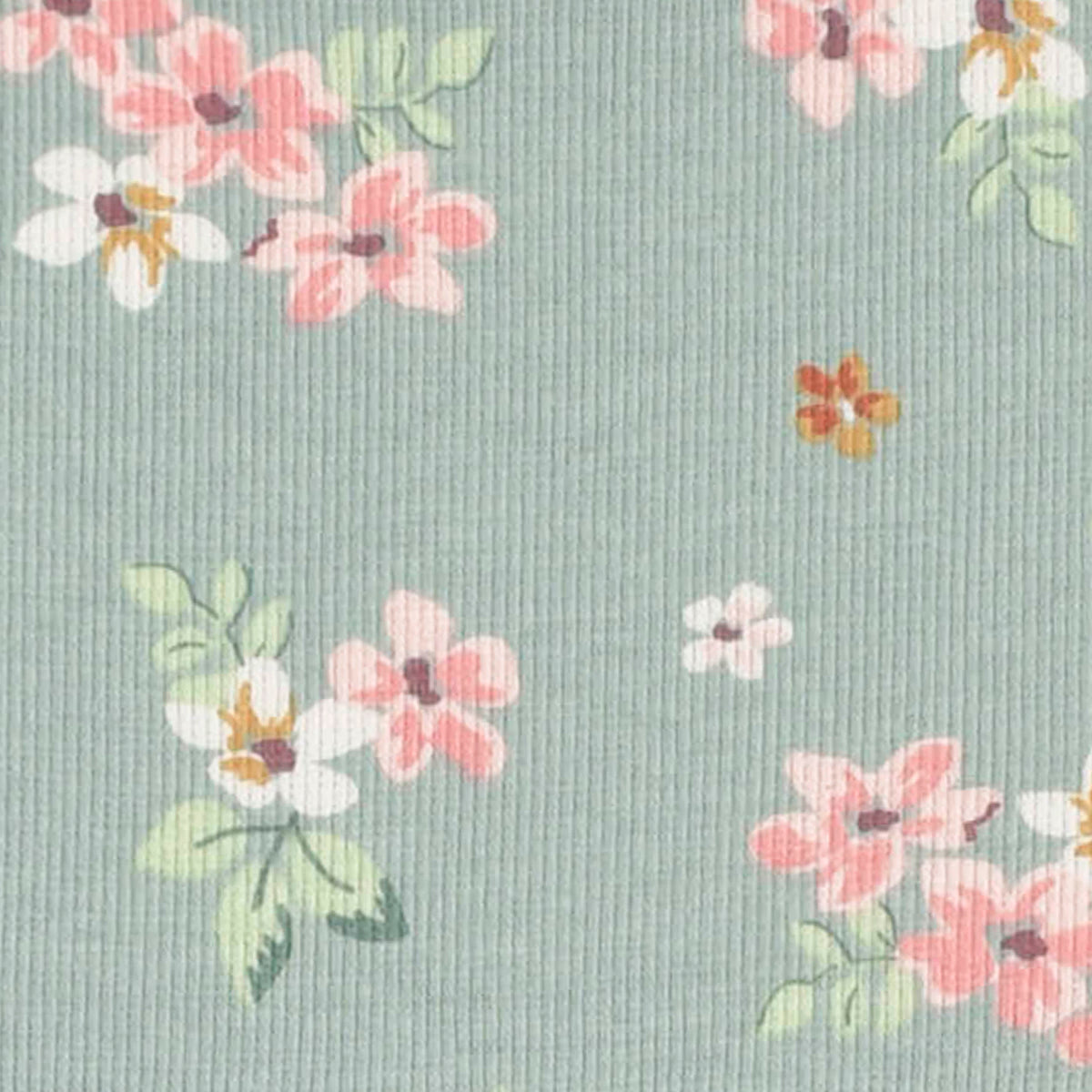 2-Pack Infant & Toddler Girls Mint Floral Long Sleeve Dresses, view 4
