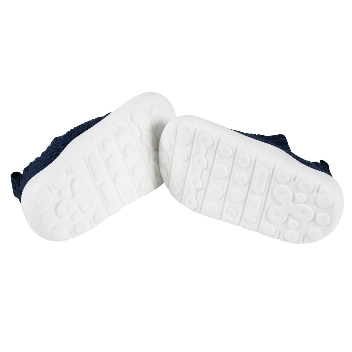 Baby Navy Stretchy Knit Slip-On Sneaker, view 5