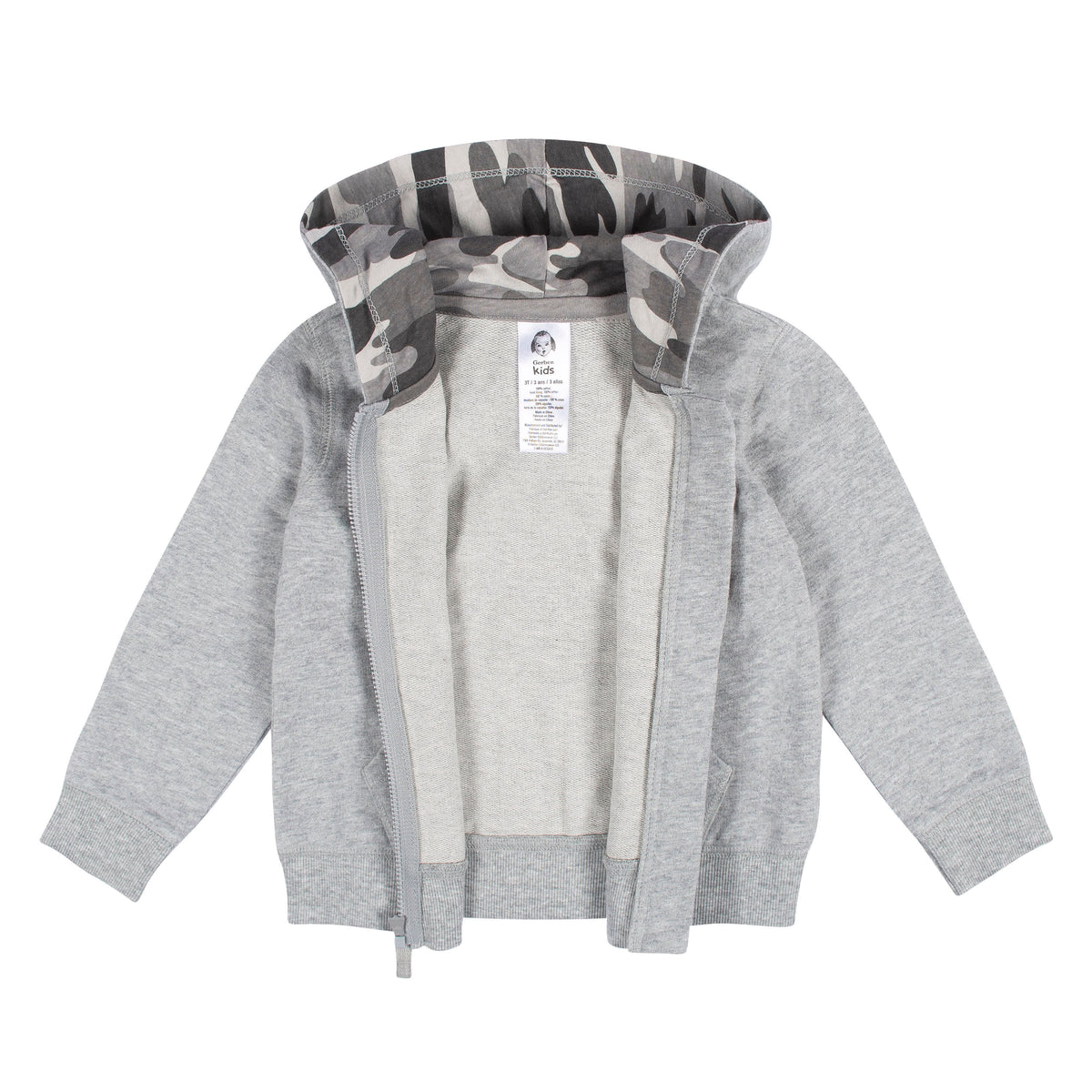 Infant & Toddler Boys Heather Gray Hoodie, view 2