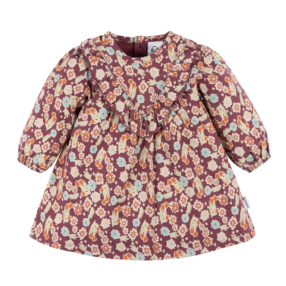 2-Piece Baby Girls Floral Dress & Legging Set, view 2