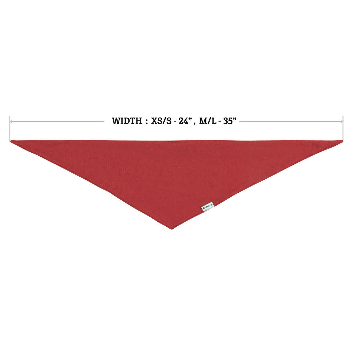 Red Pet Bandana, view 6