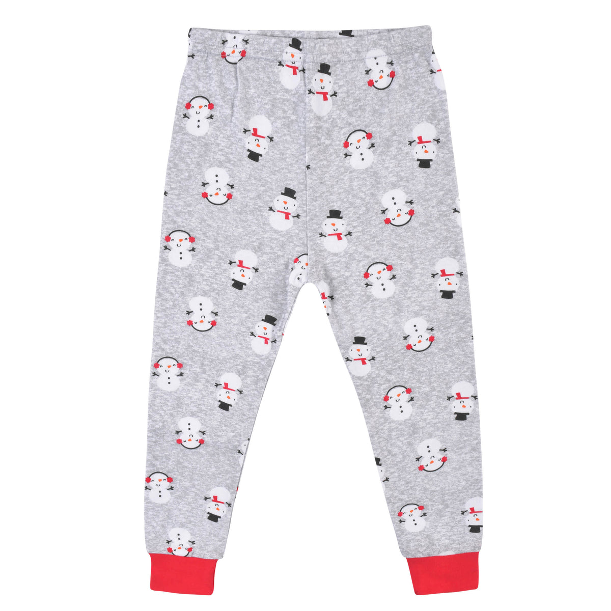 2-Piece Infant & Toddler Snowman Snug Fit Cotton Pajamas, view 3
