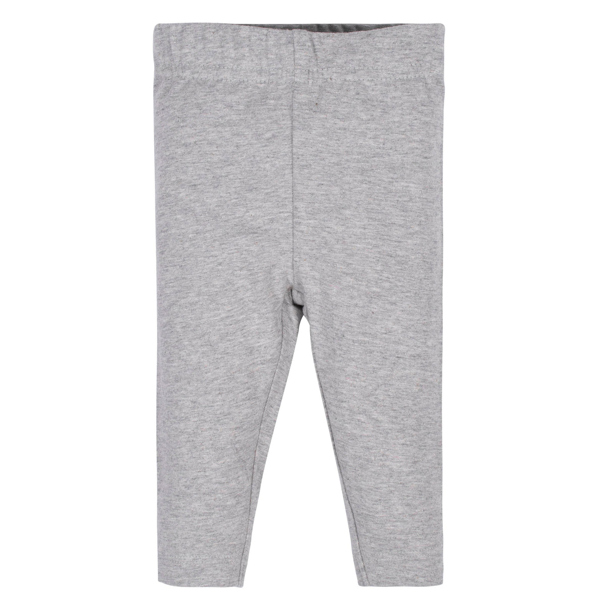 2-Pack Girls Black and Grey Leggings, view 2