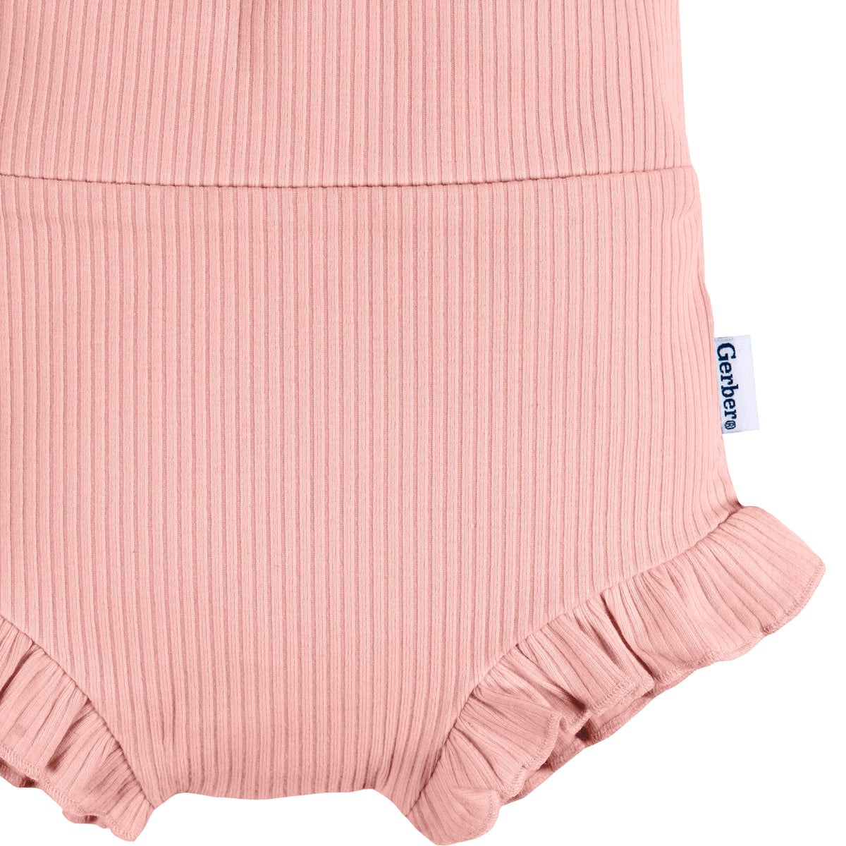 3-Pack Baby Girls Garden/Pink/Brown Bubble Short, view 5