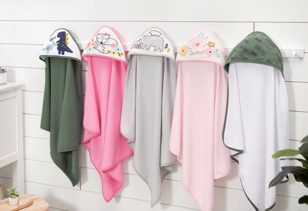2-Pack Baby Boys Bear Hooded Towels, view 2