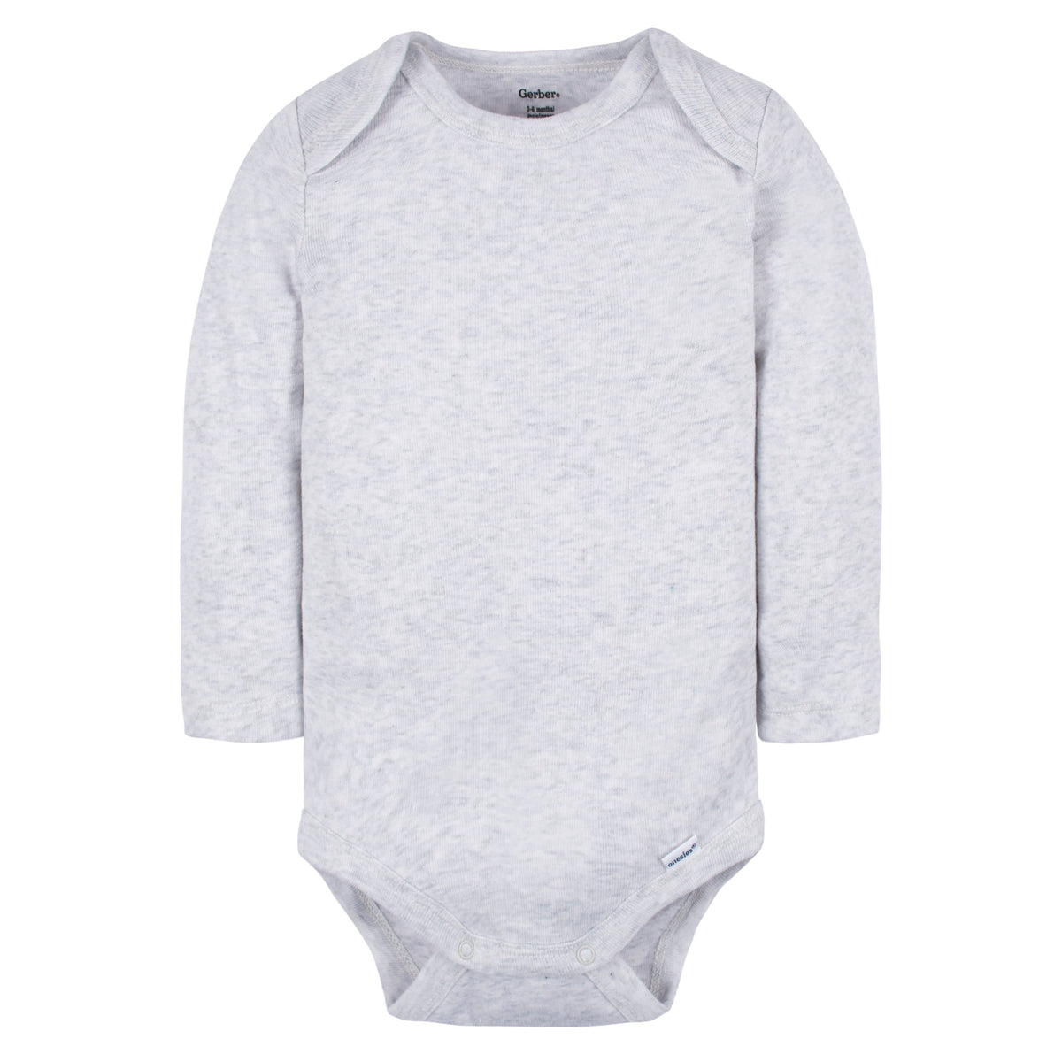 6-Pack Baby Neutral White, Gray, & Black Long Sleeve Onesies Bodysuits, view 3