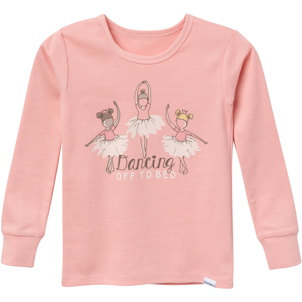 4-Piece Infant & Toddler Girls Ballerinas Pajamas Set, view 2