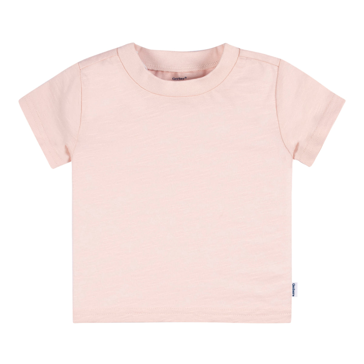 5-Pack Baby Girls Pink & Green Short Sleeve Tees, view 9