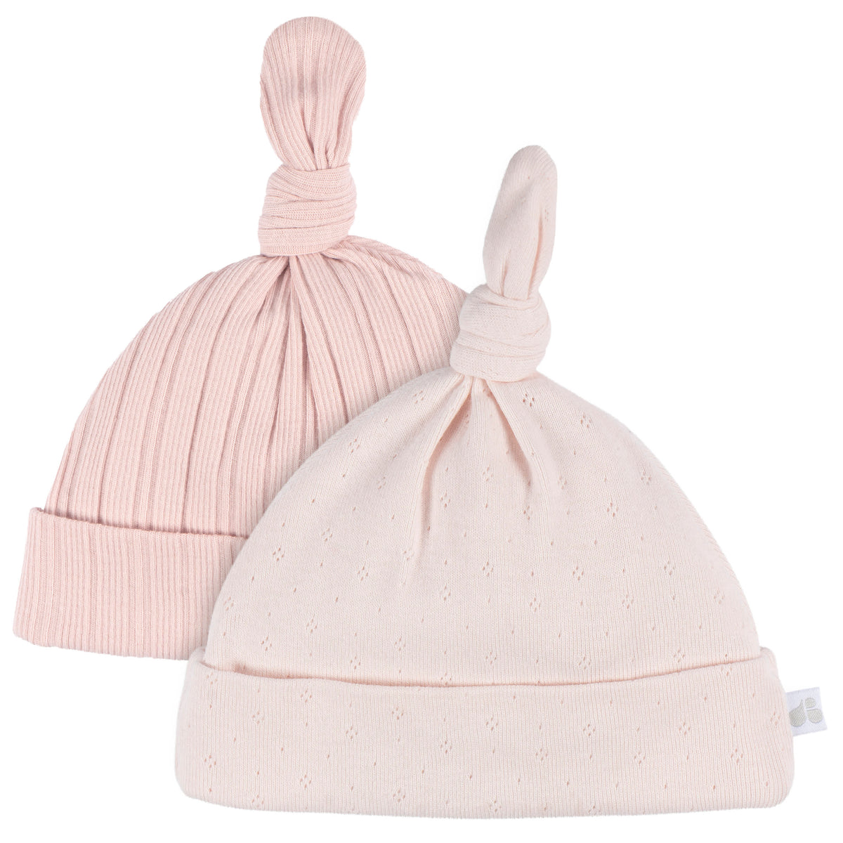 4-Piece Baby Girls Pink Hat and Mitten Set, view 2
