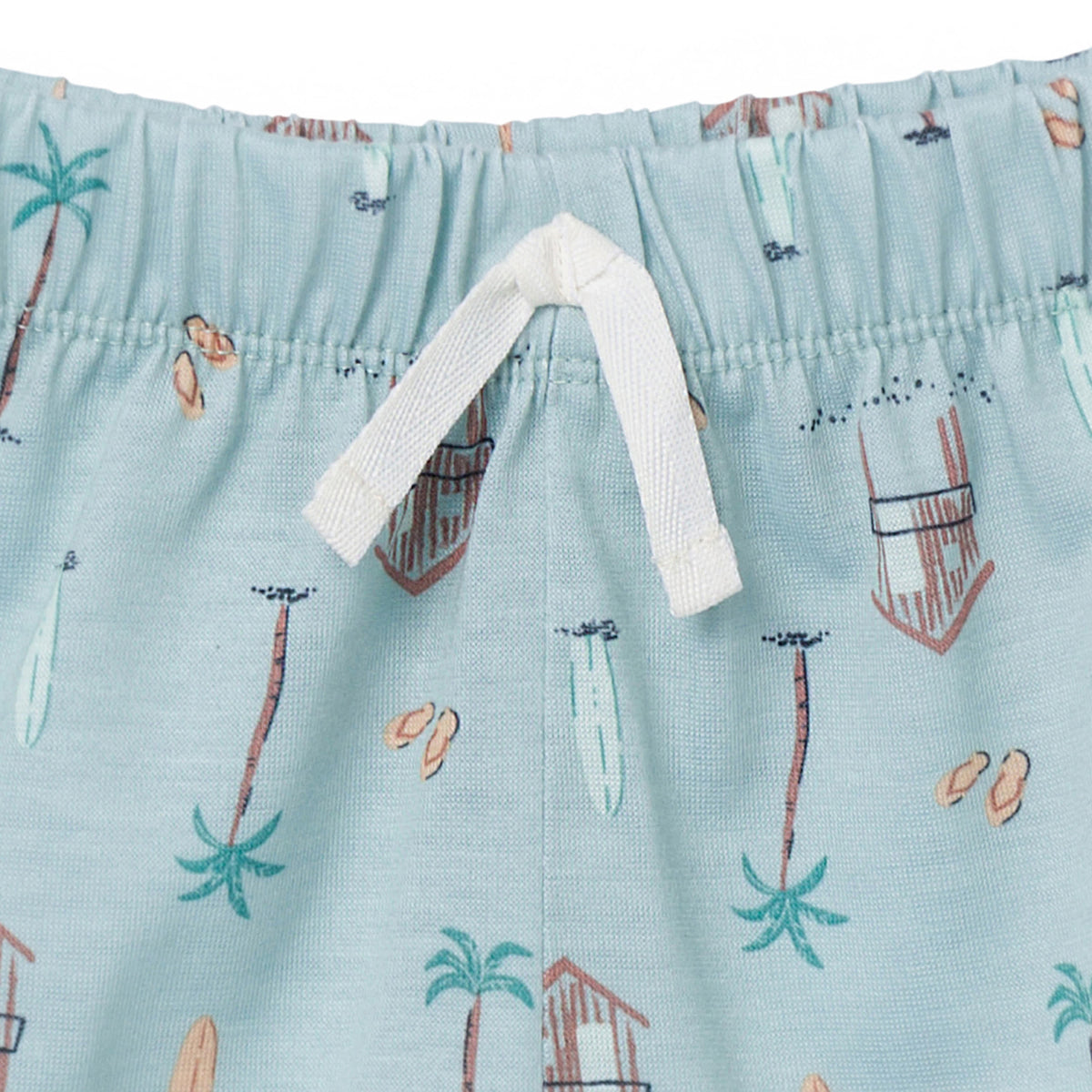 2-Piece Toddler Boys Sea Pajama Shorts Set, view 5